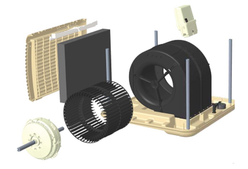 Breezair Icon EXQ Series Evaporative Cooler Diagram
