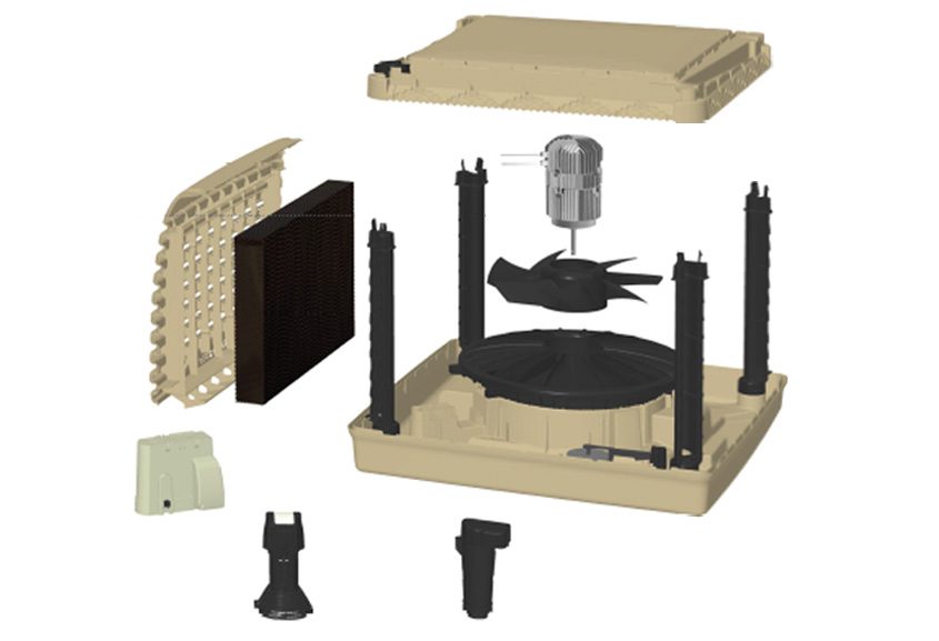 Convair CTA Series Evaporative Cooler Parts Diagram